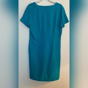 Jennifer James Dress Women’s 12 Green Slit Lightweight Summer Corpcore